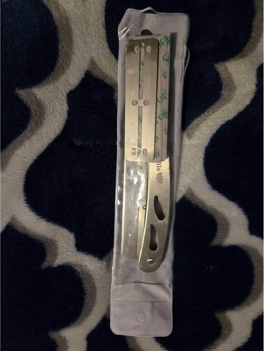 Isner Miles Stainless Steel Beard Straight Razor Set with 4 New Blades